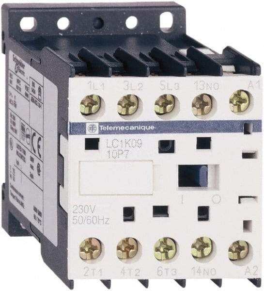 Schneider Electric - 3 Pole, 230 to 240 Coil VAC at 50/60 Hz, 16 Amp at 690 VAC, 20 Amp at 440 VAC and 9 Amp at 440 VAC, IEC Contactor - CSA, RoHS Compliant, UL Listed - Best Tool & Supply