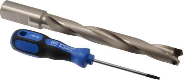 Guhring - 20.5 to 20.99mm Diam, 151mm Max Depth, 1" Shank Diam, 183mm Flute, 243mm OAL, Replaceable Tip Drill - HT 800 WP Insert, Series 4109 - Best Tool & Supply