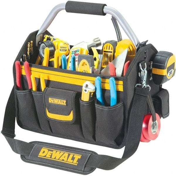 CLC - 26 Pocket Black & Yellow Polyester Tool Tote - 18" Wide x 8-1/2" Deep x 8" High - Best Tool & Supply