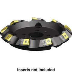 Kennametal - 12" Cut Diam, 2-1/2" Arbor Hole, 17.15mm Max Depth of Cut, 45° Indexable Chamfer & Angle Face Mill - 10 Inserts, LN.U 2410... Insert, Right Hand Cut, 10 Flutes, Series MEGA45 - Best Tool & Supply