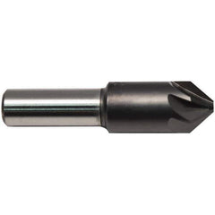 M.A. Ford - 3/4" Head Diam, 1/2" Shank Diam, 6 Flute 82° High Speed Steel Countersink - ALtima Blaze Finish, 2-3/4" OAL - Best Tool & Supply