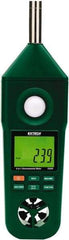 Extech - -148 to 2,372°F, 10 to 95% Humidity Range, Thermo-Hygrometer, Anemometer and Light-Sound Meter - 4% Relative Humidity Accuracy - Best Tool & Supply