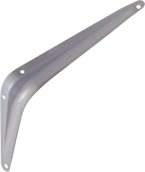 National Mfg. - 100 Lb Capacity, Gray Shelf Brackets - 6" Long x 8" High x 1.667" Wide - Best Tool & Supply