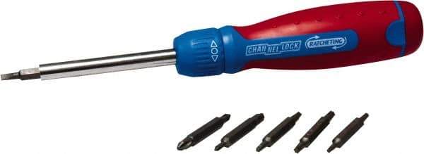 Channellock - Mini-Ratchet Bit Screwdriver Kit - Phillips, Slotted, Square, Torx, Nut Driver - Best Tool & Supply