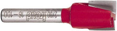 Freud - 1/2" Cut Diam, 1/2" Length of Cut, 0 Flute Mortising Edge Profile Router Bit - Carbide-Tipped, 1/4" Shank Diam, 2" OAL, Proprietary Coating - Best Tool & Supply