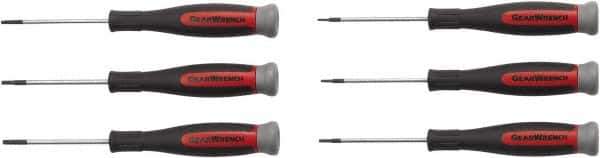 GearWrench - 6 Piece Torx Screwdriver Set - Blade Sizes: Length 2-1/2, Bit Sizes: Torx T5, T6, T7, T8, T9 & T10 - Best Tool & Supply