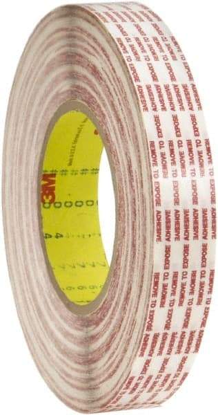 3M - 1/2" x 360 Yd Rubber Adhesive Double Sided Tape - 6 mil Thick, Polypropylene Film Liner, Series 476XL - Best Tool & Supply