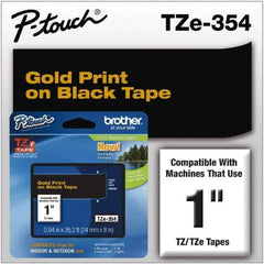 Brother - 1" Wide, Black Tape Cassette - For Label Maker - Best Tool & Supply