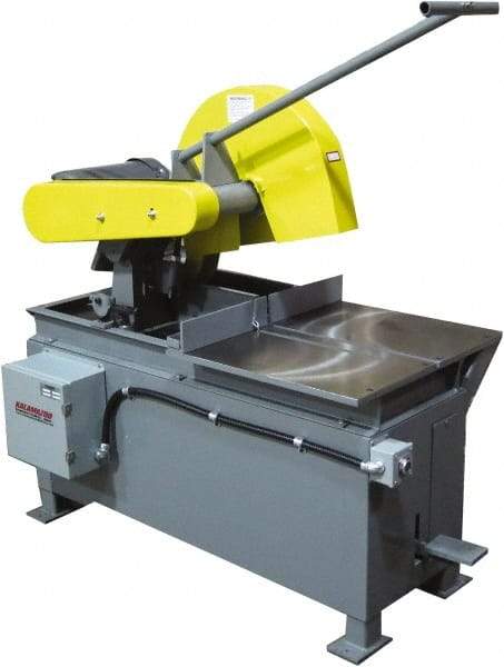 Kalamazoo - 20" Blade Diam, 1" Arbor Hole, Straight Chop & Cutoff Saw - 2,500 RPM, 15 hp, 220/440 Volts, 3 Phase - Best Tool & Supply