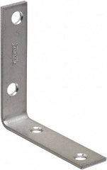 National Mfg. - 3" Long x 3/4" Wide, Steel, Corner Brace - Zinc Plated - Best Tool & Supply