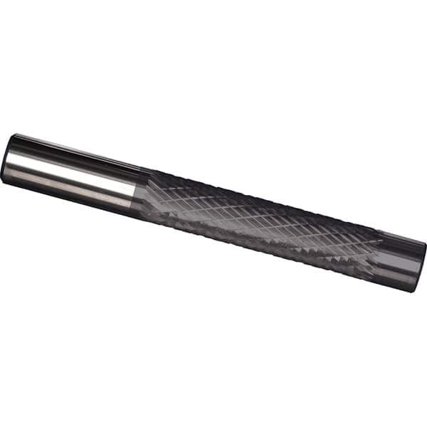 Made in USA - 1/4" Diam, 1-1/4" LOC, Solid Carbide Diamond Pattern Router Bit - Right Hand Cut, 3" OAL, 1/4" Shank Diam, Use on Cast Iron, Stainless, Steel, Titanium - Best Tool & Supply