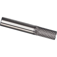 Made in USA - 1/8" Diam, 1/2" LOC, Burr End, Solid Carbide Diamond Pattern Router Bit - Right Hand Cut, 1-1/2" OAL, 1/8" Shank Diam, Use on Carbon & Honeycomb, Carbon Fiber, Composite, Fiberglass, Graphite - Best Tool & Supply