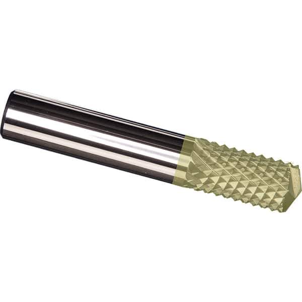 Made in USA - 5/16" Diam, 1" LOC, Drill Point End, Solid Carbide Diamond Pattern Router Bit - Right Hand Cut, 2-1/2" OAL, 5/16" Shank Diam, Use on Carbon & Honeycomb, Carbon Fiber, Composite, Fiberglass, Graphite - Best Tool & Supply