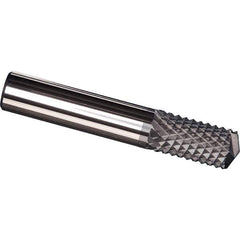 Made in USA - 5/16" Diam, 1" LOC, Drill Point End, Solid Carbide Diamond Pattern Router Bit - Right Hand Cut, 2-1/2" OAL, 5/16" Shank Diam, Use on Carbon & Honeycomb, Carbon Fiber, Composite, Fiberglass, Graphite - Best Tool & Supply