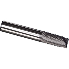 Made in USA - 3/32" Diam, 3/8" LOC, End Mill End, Solid Carbide Diamond Pattern Router Bit - Right Hand Cut, 1-1/2" OAL, 1/8" Shank Diam, Use on Carbon & Honeycomb, Carbon Fiber, Composite, Fiberglass, Graphite - Best Tool & Supply