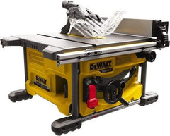 DeWALT - 8-1/4" Blade Diam, Table Saw - 5,800 RPM, 19-1/16" Table Depth x 19-1/16" Table Width, 60 Volts, 5/8" Arbor - Best Tool & Supply