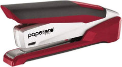 PaperPro - 28 Sheet Full Strip Desktop Stapler - Red & Silver - Best Tool & Supply