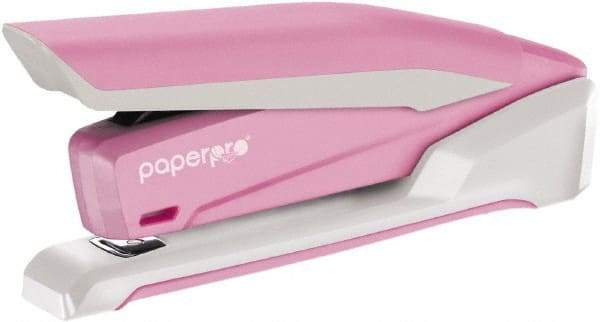 PaperPro - 20 Sheet Long Reach Stapler - Pink & White - Best Tool & Supply