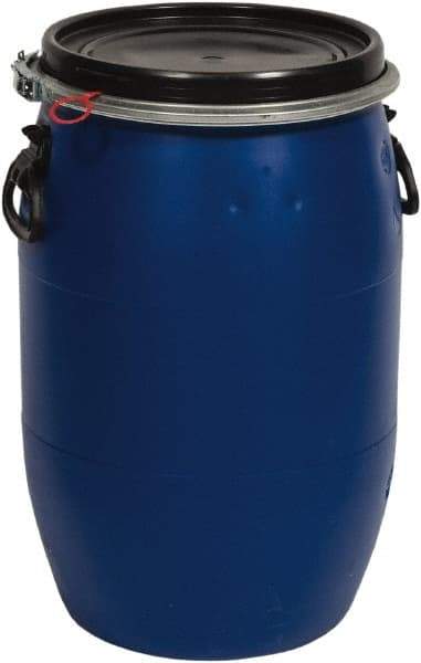 SEYMOUR-MIDWEST - 15 Gal, Polypropylene Round Blue Bucket/Pail - Handle & Lid Included - Best Tool & Supply