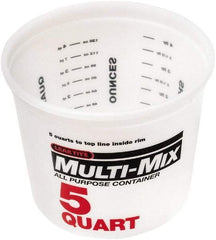 SEYMOUR-MIDWEST - 5 Qt, Plastic Round White Bucket & Pail Kit - Best Tool & Supply