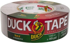 Duck - 1-7/8" x 45 Yds Silver Duct Tape - 11.5 mil, Rubber Adhesive, Vinyl Backing, 32 Lb/ln Tensile Strength, Series DUC - Best Tool & Supply