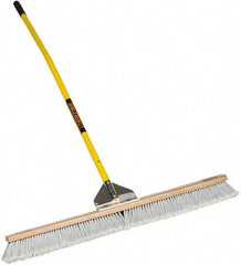 SEYMOUR-MIDWEST - 36" Fine Particle Polypropylene Push Broom - 3" Bristle Length, Wood Block, Bolt-On Handle Connection, Handle Included - Best Tool & Supply