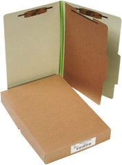 ACCO - 14 x 8 1/2", Legal, Leaf Green, File Folders with Top Tab - Right of Center Tab Cut Location - Best Tool & Supply