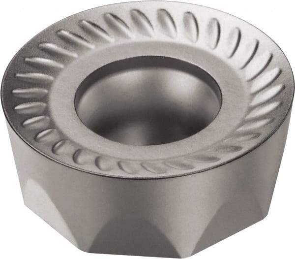 Sandvik Coromant - RCKT190600 MM Grade 1040 Carbide Milling Insert - TiAlN Finish, 1/4" Thick, 3/4" Inscribed Circle, 3/8" Corner Radius - Best Tool & Supply