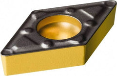 Sandvik Coromant - DCMX21.51 WF Grade 1515 Carbide Turning Insert - TiCN/AI2O3/TiN Finish, 55° Diamond, 1/4" Inscr Circle, 3/32" Thick, 1/64" Corner Radius - Best Tool & Supply