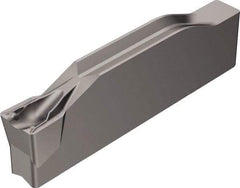 Sandvik Coromant - K1N123x1 TF Grade H13A, 6mm Cutting Width Carbide Grooving Insert - 3.4mm Max Depth of Cut, Neutral, 0.4mm Corner Radius, Uncoated - Best Tool & Supply