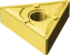 Sandvik Coromant - TNMX331 WF Grade 2015 Carbide Turning Insert - TiCN/Al2O3/TiN Finish, 60° Triangle, 3/8" Inscr Circle, 3/16" Thick, 1/64" Corner Radius - Best Tool & Supply