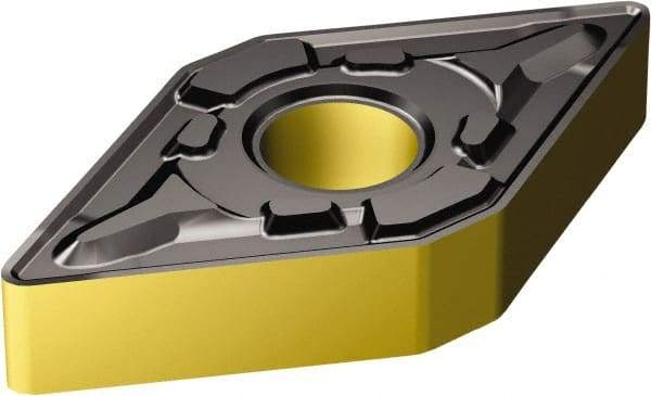 Sandvik Coromant - DNMG433 PR Grade 4305 Carbide Turning Insert - TiCN/Al2O3/TiN Finish, 55° Diamond, 1/2" Inscr Circle, 3/16" Thick, 3/64" Corner Radius - Best Tool & Supply