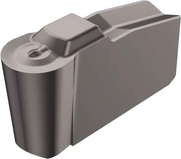 Sandvik Coromant - 40N151.2 4P Grade H13A, 5mm Cutting Width Carbide Grooving Insert - Neutral, Uncoated - Best Tool & Supply