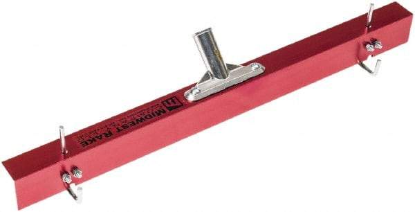 SEYMOUR-MIDWEST - Sled Style Gauge Rake - 24" Wide, Aluminum Head - Best Tool & Supply