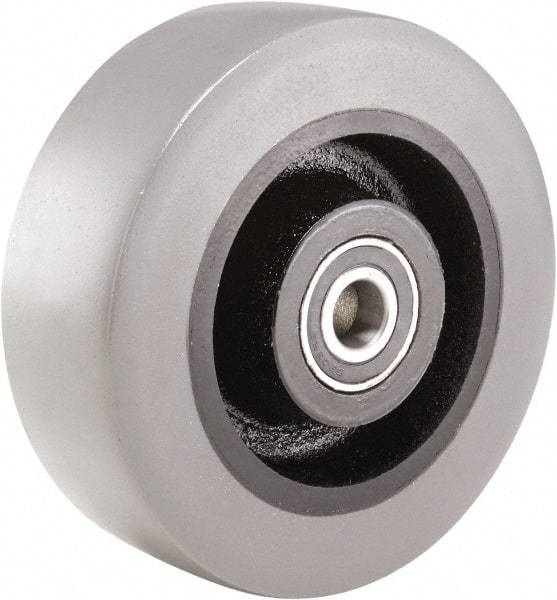 Hamilton - 6 Inch Diameter x 2 Inch Wide, Polyurethane on Cast Iron Caster Wheel - 1,620 Lb. Capacity, 2-1/2 Inch Hub Length, 3/4 Inch Axle Diameter, Tapered Roller Bearing - Best Tool & Supply