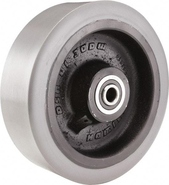 Hamilton - 12 Inch Diameter x 3 Inch Wide, Polyurethane on Cast Iron Caster Wheel - 4,700 Lb. Capacity, 4-1/4 Inch Hub Length, 1-1/4 Inch Axle Diameter, Tapered Roller Bearing - Best Tool & Supply