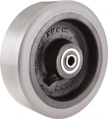 Hamilton - 10 Inch Diameter x 3 Inch Wide, Polyurethane on Cast Iron Caster Wheel - 4,000 Lb. Capacity, 3-1/2 Inch Hub Length, 1-1/4 Inch Axle Diameter, Tapered Roller Bearing - Best Tool & Supply