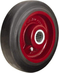 Hamilton - 7 Inch Diameter x 2 Inch Wide, Rubber on Cast Iron Caster Wheel - 450 Lb. Capacity, 2-1/4 Inch Hub Length, 3/4 Inch Axle Diameter, Tapered Roller Bearing - Best Tool & Supply