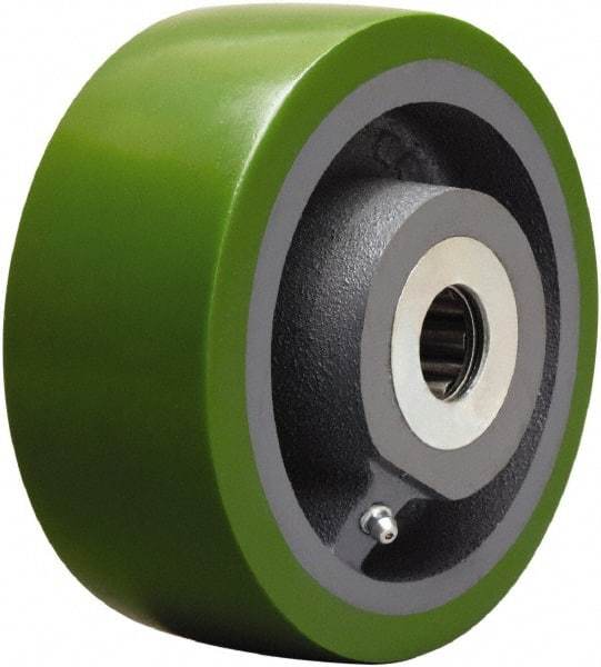 Hamilton - 6 Inch Diameter x 2-1/2 Inch Wide, Polyurethane on Cast Iron Caster Wheel - 1,600 Lb. Capacity, 3-1/4 Inch Hub Length, 1 Inch Axle Diameter, Tapered Roller Bearing - Best Tool & Supply