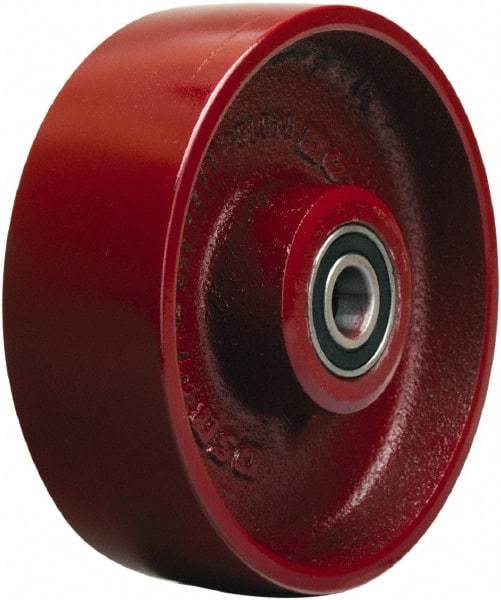 Hamilton - 6 Inch Diameter x 2 Inch Wide, Cast Iron Caster Wheel - 1,400 Lb. Capacity, 2-1/4 Inch Hub Length, 1-7/16 Inch Axle Diameter, Plain Bore Bearing - Best Tool & Supply