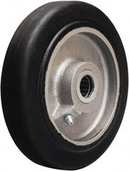 Hamilton - 6 Inch Diameter x 1-1/2 Inch Wide, Rubber on Aluminum Caster Wheel - 280 Lb. Capacity, 1-3/4 Inch Hub Length, 3/4 Inch Axle Diameter, Straight Roller Bearing - Best Tool & Supply