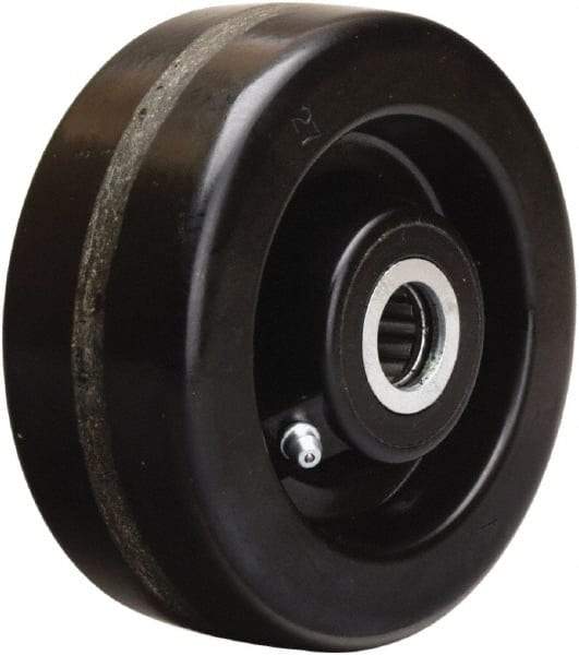 Hamilton - 5 Inch Diameter x 2 Inch Wide, Phenolic Caster Wheel - 1,000 Lb. Capacity, 2-3/16 Inch Hub Length, 3/4 Inch Axle Diameter, Straight Roller Bearing - Best Tool & Supply