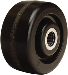 Hamilton - 4 Inch Diameter x 2 Inch Wide, Phenolic Caster Wheel - 800 Lb. Capacity, 2-3/16 Inch Hub Length, 1/2 Inch Axle Diameter, Straight Roller Bearing - Best Tool & Supply