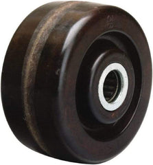 Hamilton - 4 Inch Diameter x 1-1/4 Inch Wide, Phenolic Caster Wheel - 250 Lb. Capacity, 1-3/8 Inch Hub Length, 1/2 Inch Axle Diameter, Plain Bore Bearing - Best Tool & Supply