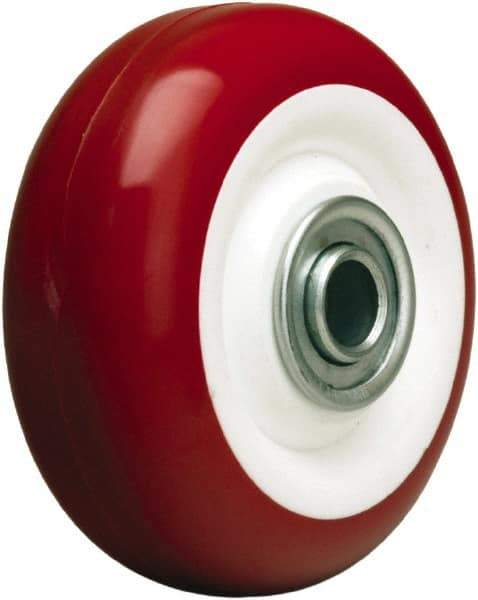 Hamilton - 3-1/2 Inch Diameter x 1-3/8 Inch Wide, Polyurethane on Polypropylene Caster Wheel - 350 Lb. Capacity, 1-9/16 Inch Hub Length, 1/2 Inch Axle Diameter, Stainless Steel Ball Bearing - Best Tool & Supply