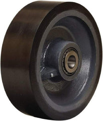 Hamilton - 12 Inch Diameter x 4 Inch Wide, Polyurethane on Forged Steel Caster Wheel - 7,800 Lb. Capacity, 4-1/4 Inch Hub Length, 1-1/2 Inch Axle Diameter, Tapered Roller Bearing - Best Tool & Supply