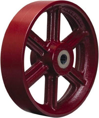 Hamilton - 12 Inch Diameter x 3 Inch Wide, Cast Iron Caster Wheel - 2,500 Lb. Capacity, 3-1/4 Inch Hub Length, 1-15/16 Inch Axle Diameter, Plain Bore Bearing - Best Tool & Supply