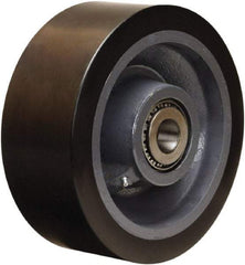 Hamilton - 10 Inch Diameter x 4 Inch Wide, Polyurethane on Forged Steel Caster Wheel - 6,500 Lb. Capacity, 4-1/4 Inch Hub Length, 1-1/4 Inch Axle Diameter, Tapered Roller Bearing - Best Tool & Supply