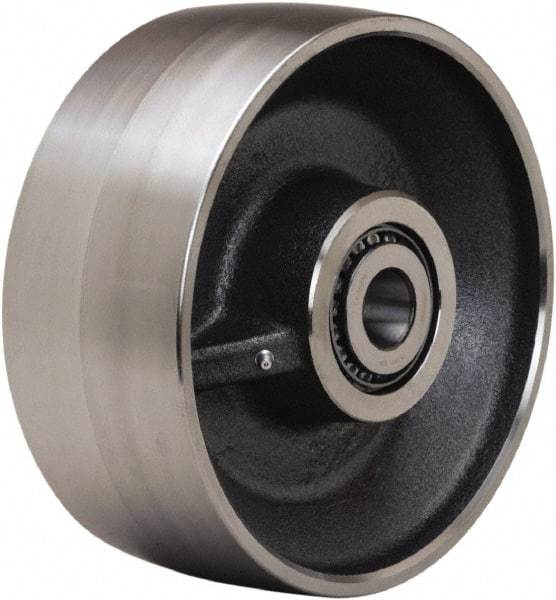 Hamilton - 10 Inch Diameter x 4 Inch Wide, Forged Steel Caster Wheel - 18,000 Lb. Capacity, 4-1/4 Inch Hub Length, 2-7/16 Inch Axle Diameter, Plain Bore Bearing - Best Tool & Supply