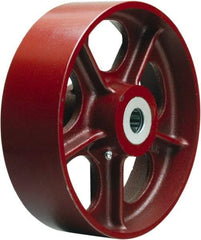 Hamilton - 10 Inch Diameter x 3-1/2 Inch Wide, Cast Iron Caster Wheel - 3,000 Lb. Capacity, 4-1/4 Inch Hub Length, 1 Inch Axle Diameter, Tapered Roller Bearing - Best Tool & Supply